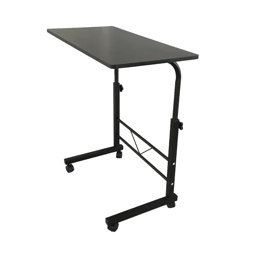 Adjustable Black Computer Desk, 60cm with Movable Pipe Rack