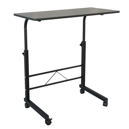 Adjustable Black Computer Desk, 60cm with Movable Pipe Rack