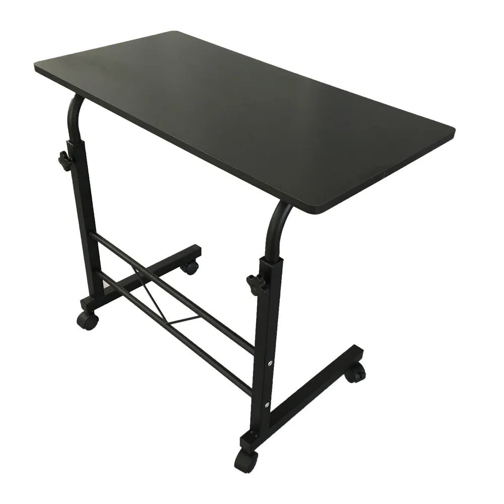 Adjustable Black Computer Desk, 60cm with Movable Pipe Rack